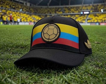 Colombia Soccer team Cap – 100 Years Edition Beige and Black  present gift free keychain with purchase new colors Red and Blue