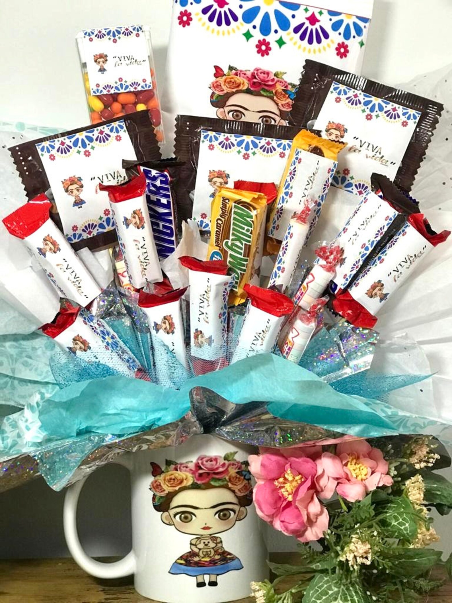 Frida Kahlo Candy bouquet coffee mug custom gift gift | Etsy
