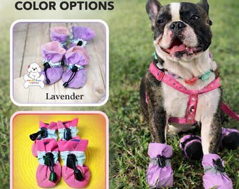 Dog Boots Reflective shoes: USA Made, Lightweight, Comfortable & Protective Dog Shoes All-Weather Paw Protection, Set of 4 present gift