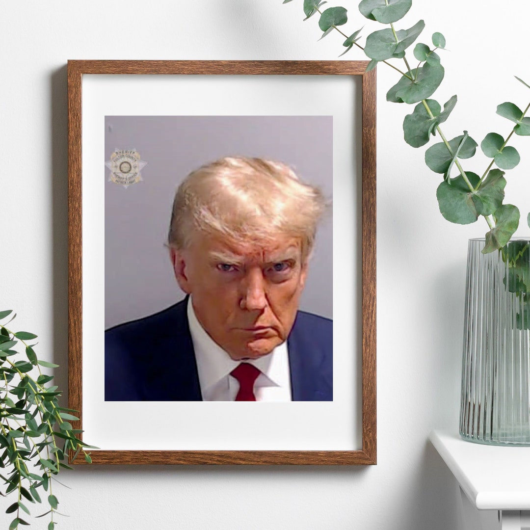 Donald Trump Mugshot Print - Fulton County Jail - Historical Political ...