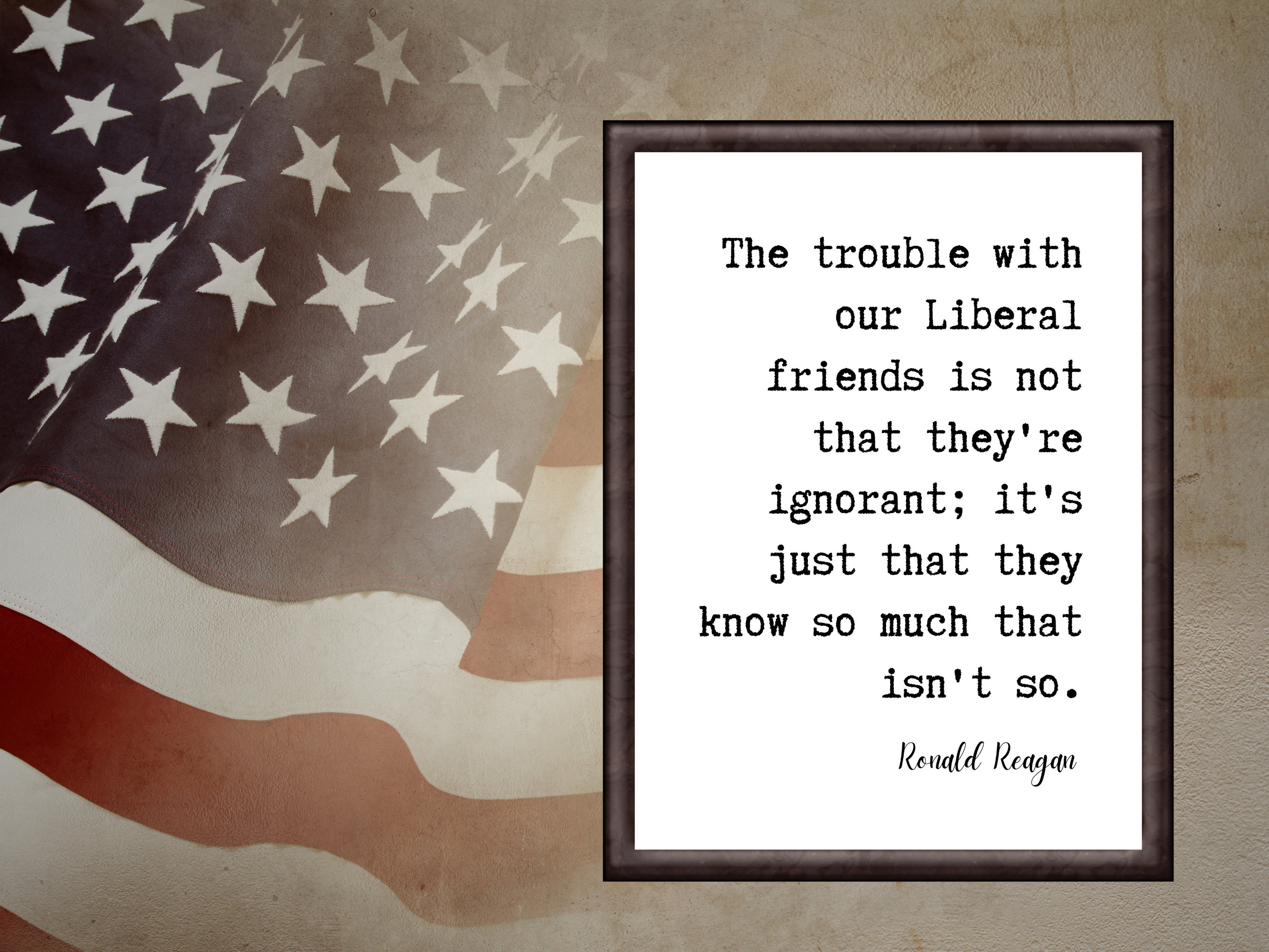 Ronald Reagan Quote Print, Patriotic Wall Art (digital Download) - Etsy, image size:2700x2025