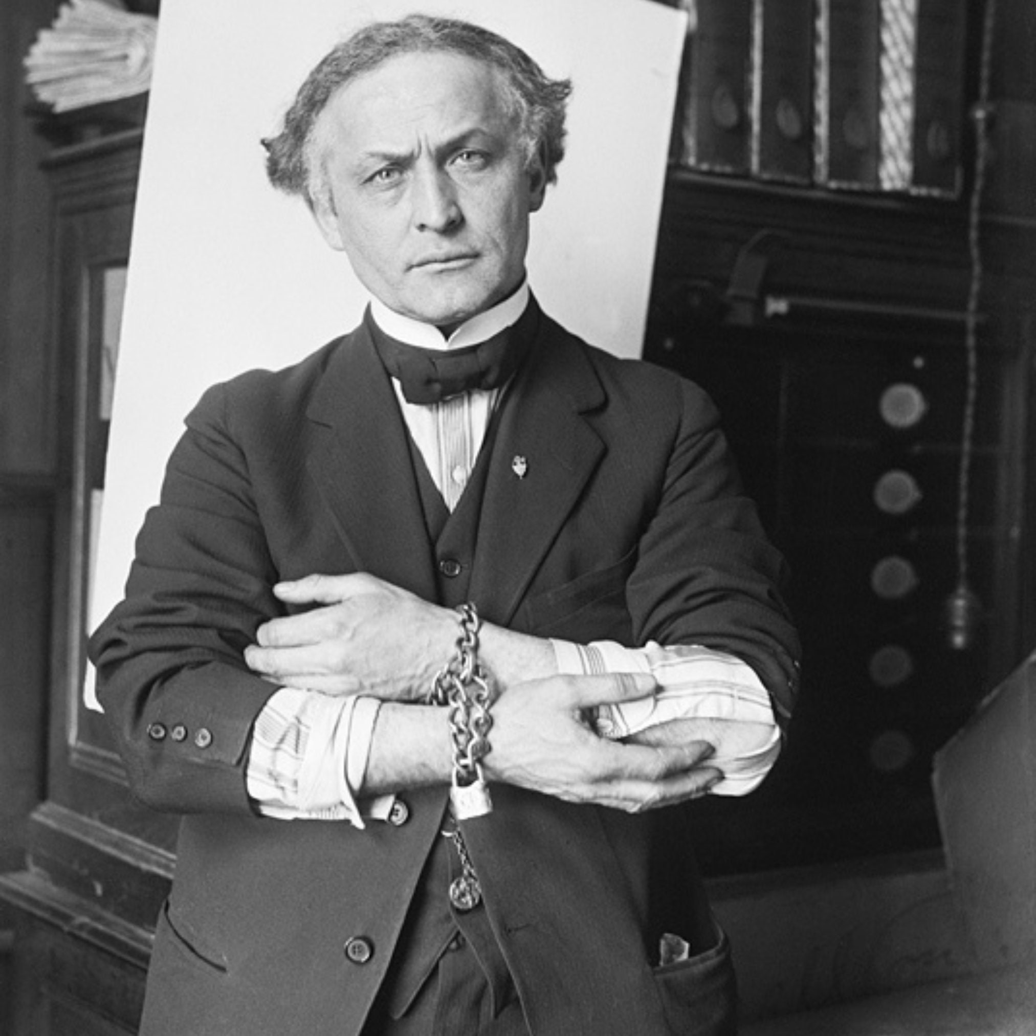 PRINTABLE Houdini in Handcuffs Rare Vintage Black and White - Etsy