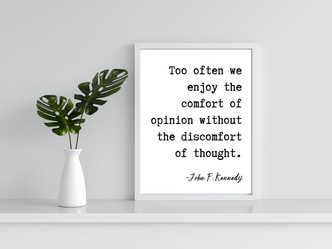 JFK Famous Educational Quote, Inspirational Digital Download, Kennedy