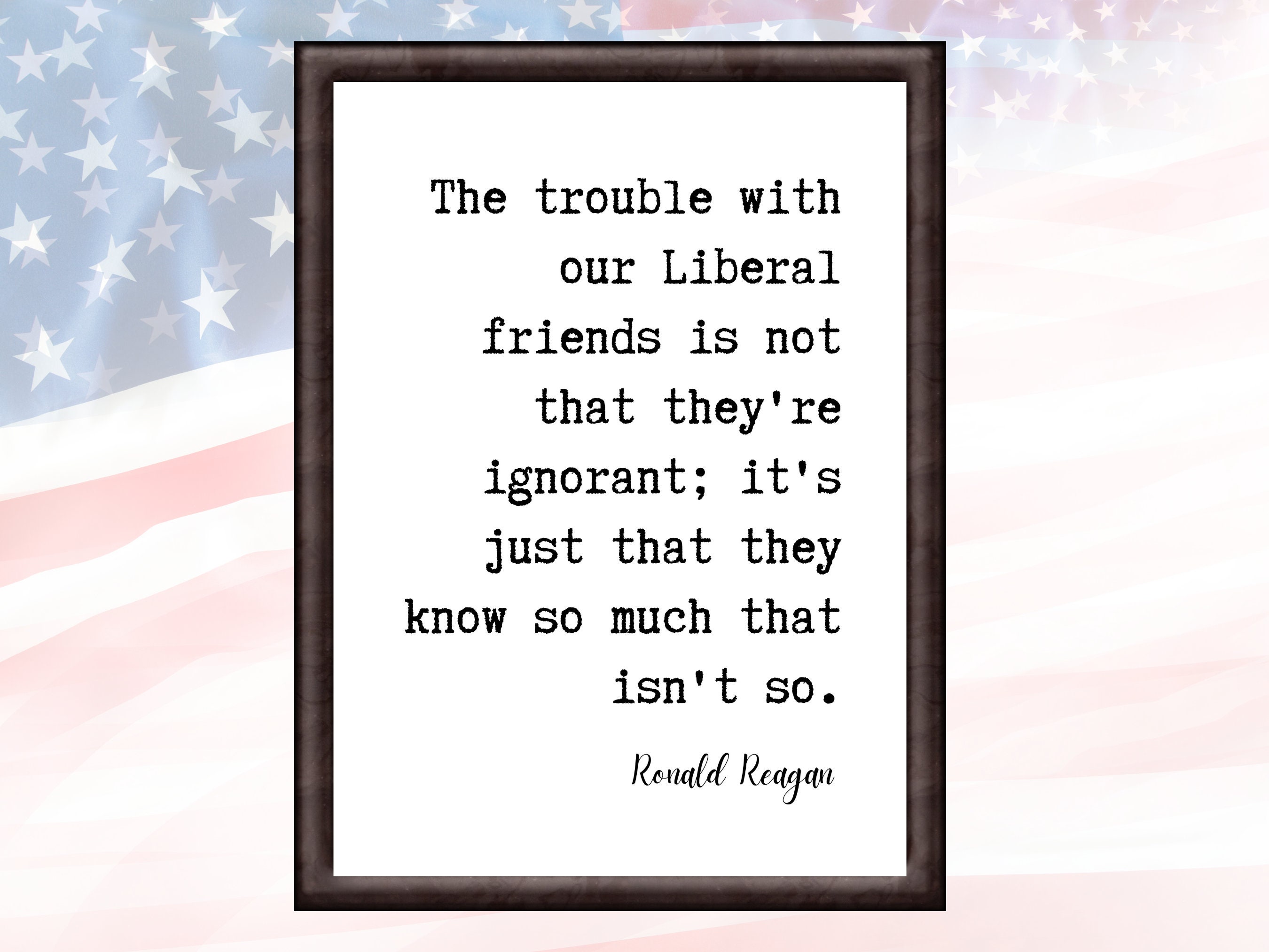 Ronald Reagan Quote Print, Patriotic Wall Art (digital Download) - Etsy, image size:2700x2025