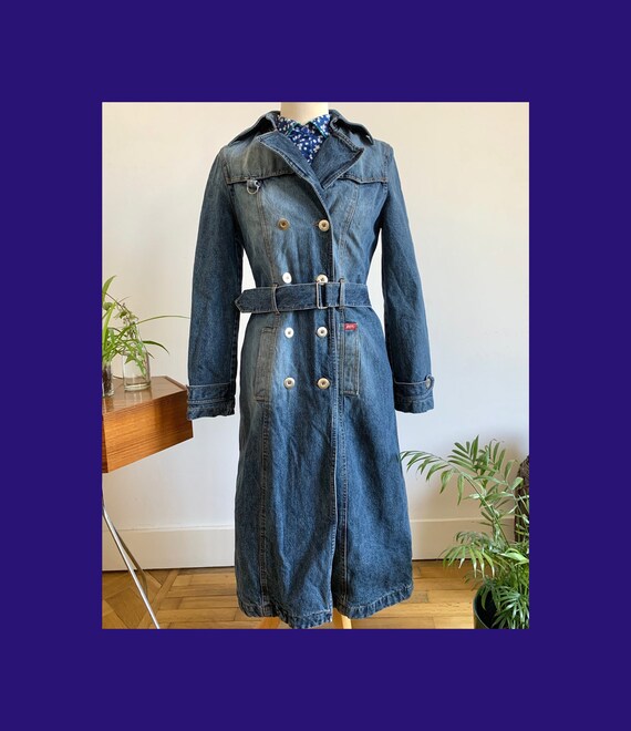 1970s Long Denim Jacket