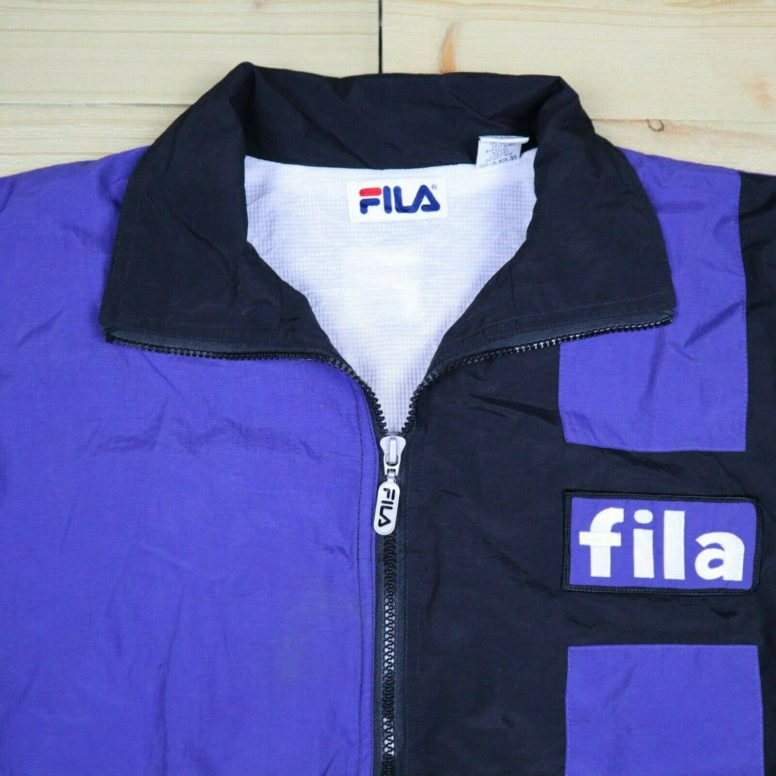Fila Mens Vintage Jacket 90s Tracksuit Jacket Size XL Black | Etsy