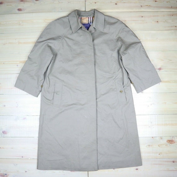 Burberry Womens Trench Coat Beige Nova Check Mac T