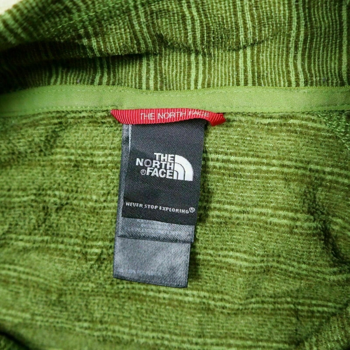 The North Face Womens Fleece Jumper Green Size XL Quarter Zip Etsy