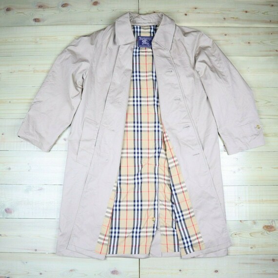 Burberry Trench Coat Beige Nova Check Vintage Mac