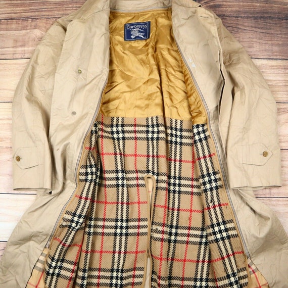 Burberry Trench Coat Beige Nova Check Mac Trench C