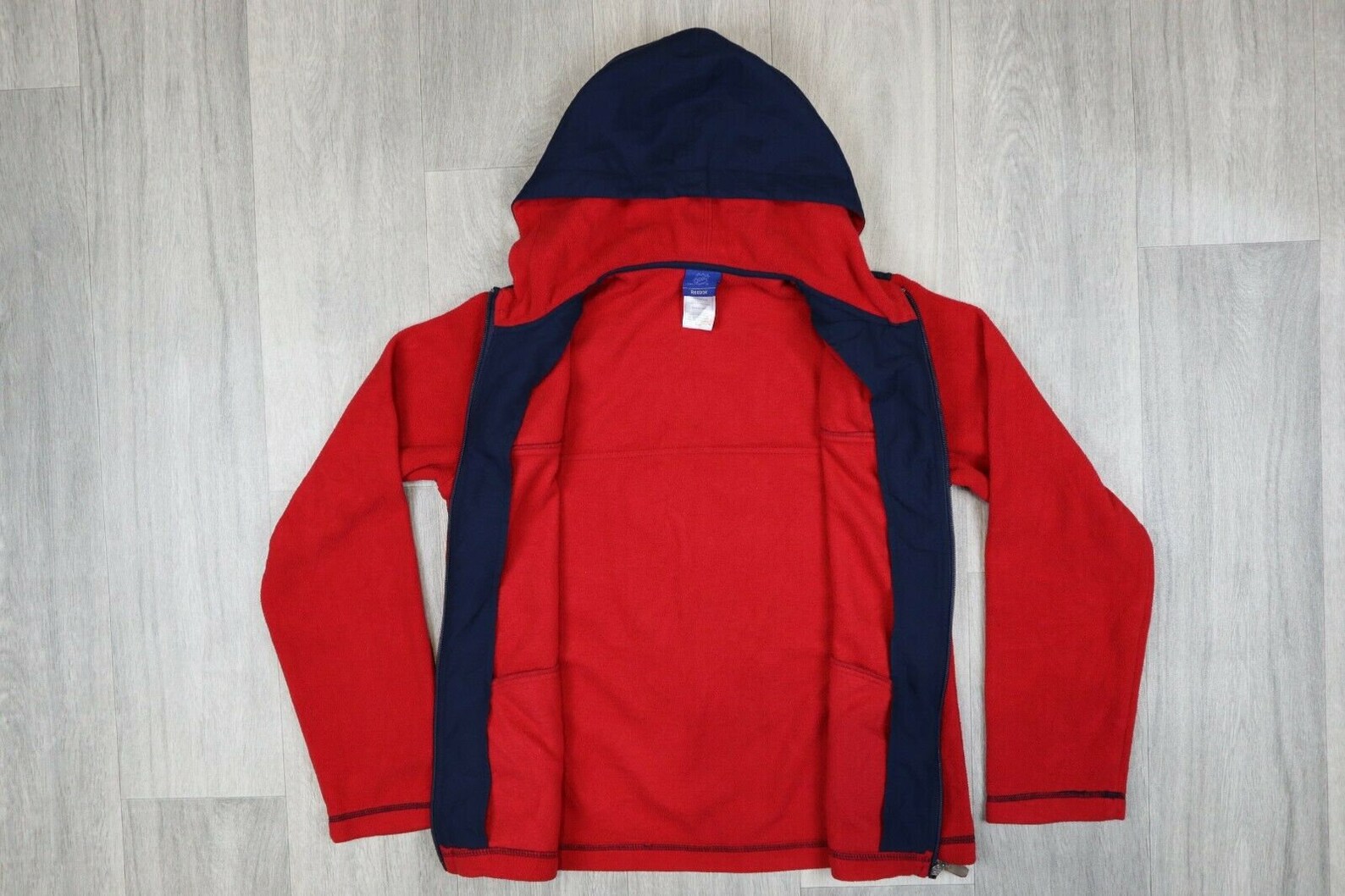 red reebok hoodie