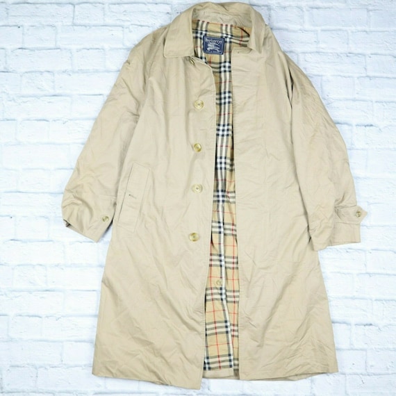 Burberry Trench Coat Beige Nova Check Mac Trench C