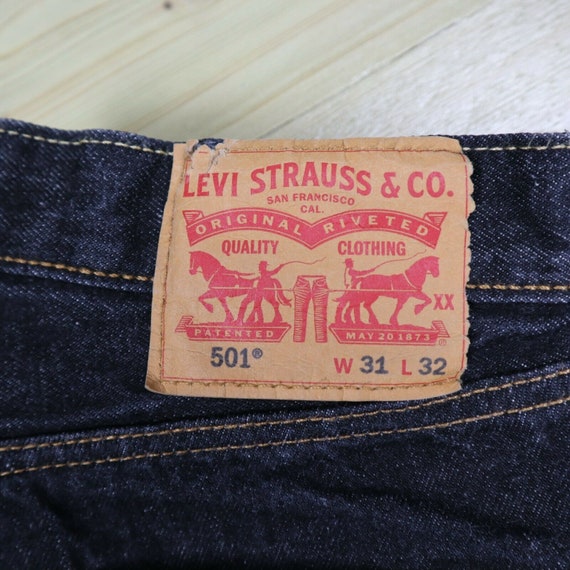 Mens Levis 501 Jeans Vintage Button Fly 