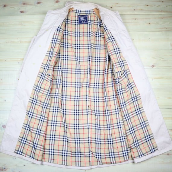 Burberry Women Trench Coat Beige Nova Check Mac Tr