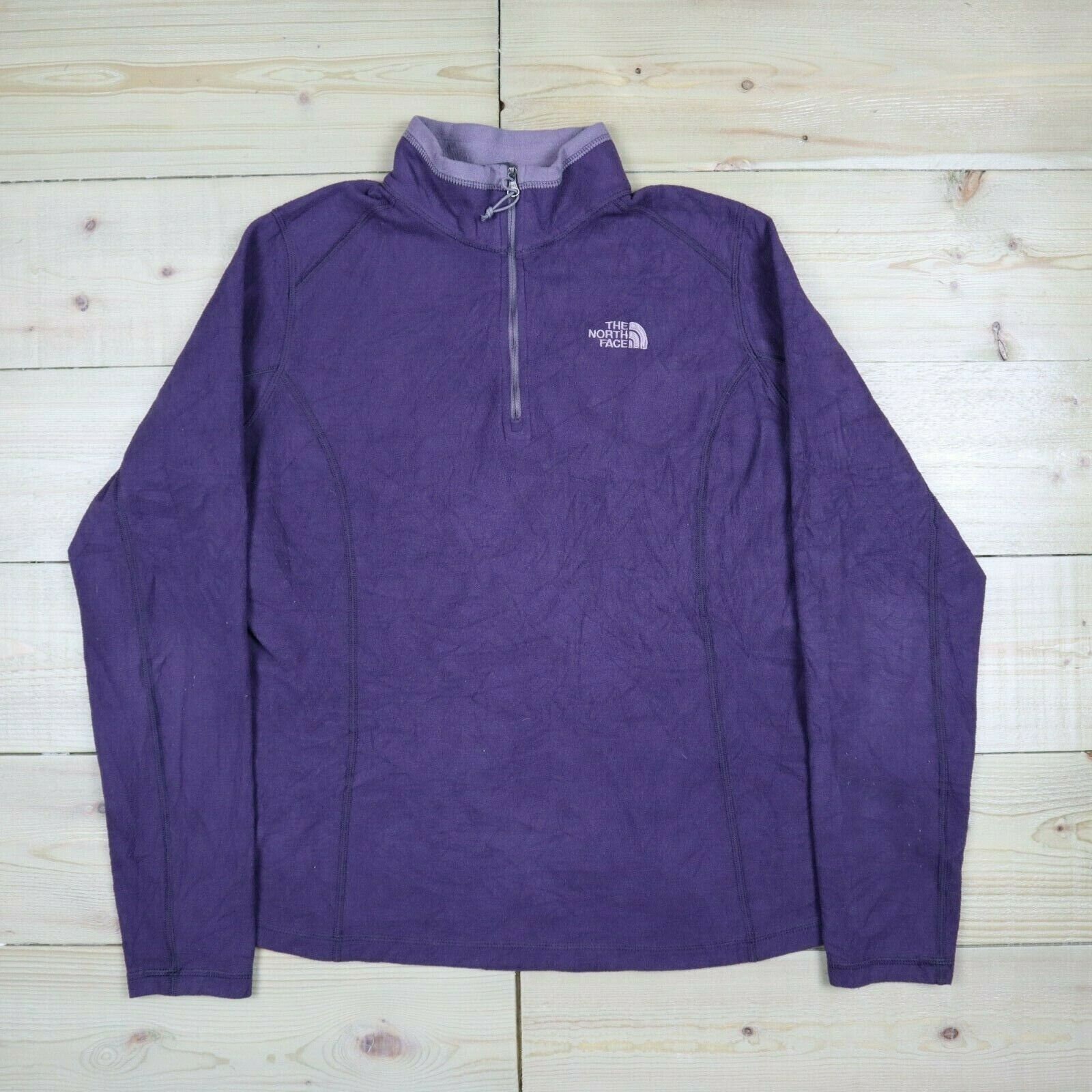 The North Face Womens Fleece Jumper Purple Size L Vintage Etsy