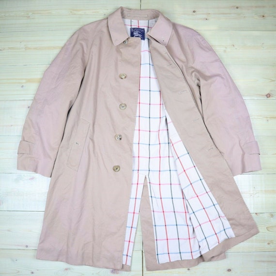 Burberry Trench Coat Beige Nova Check Vintage Mac