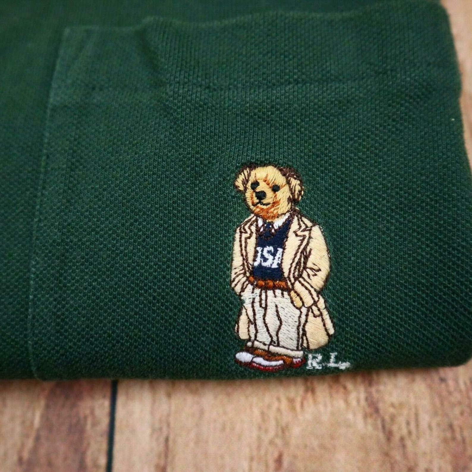 Polo Ralph Lauren Herren Polo T-Shirt Bär Logo Vintage T ...