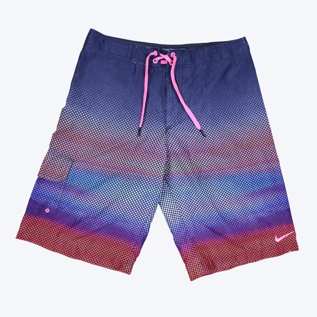 Nike Mens Board Shorts Beach Surfing Shorts Multicolored W29 Etsy