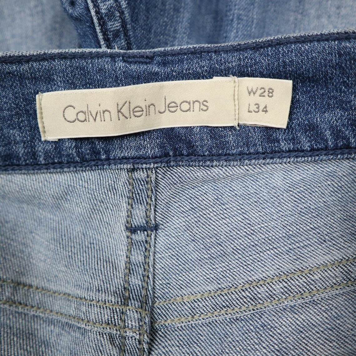 Calvin Klein Mens Vintage Jeans Slim Straight Denim Trousers Etsy