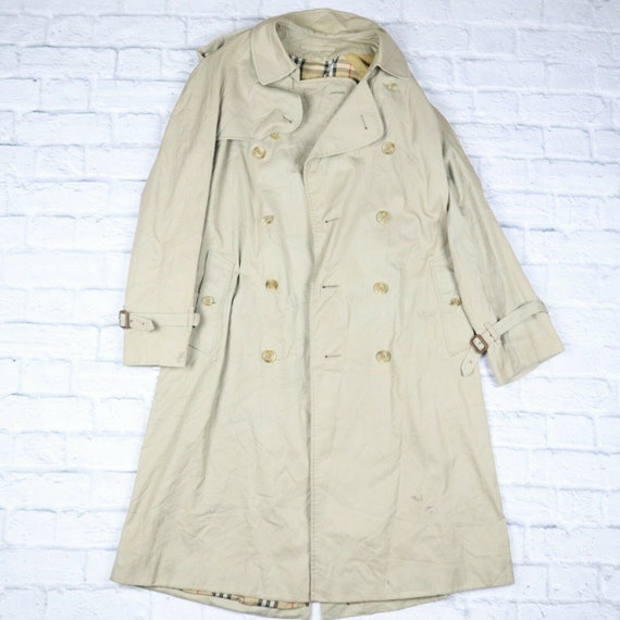 Burberry Trench Coat Beige Nova Check Mac Trench C