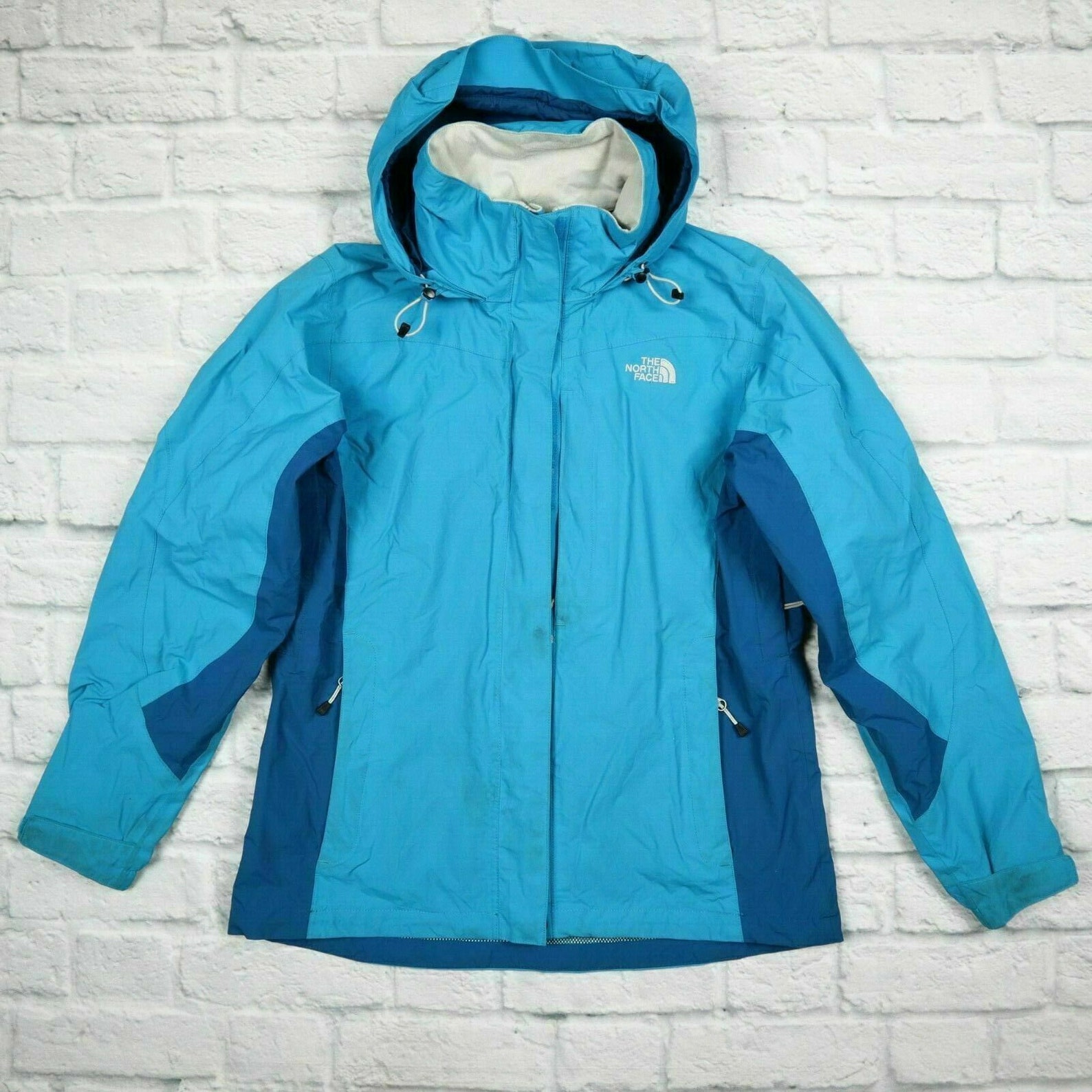 The North Face Womens Jacket Hyvent Hooded Waterproof Coat Etsy