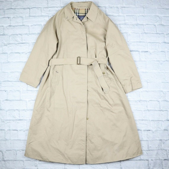 Burberry Trench Coat Beige Nova Check Mac Trench C