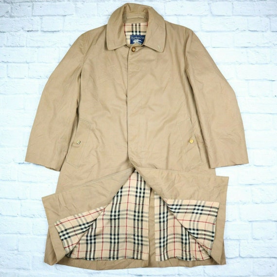 Burberry Trench Coat Beige Nova Check Mac Trench C