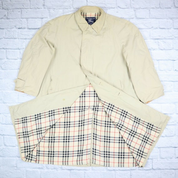 Burberry Trench Coat Beige Nova Check Mac Trench C