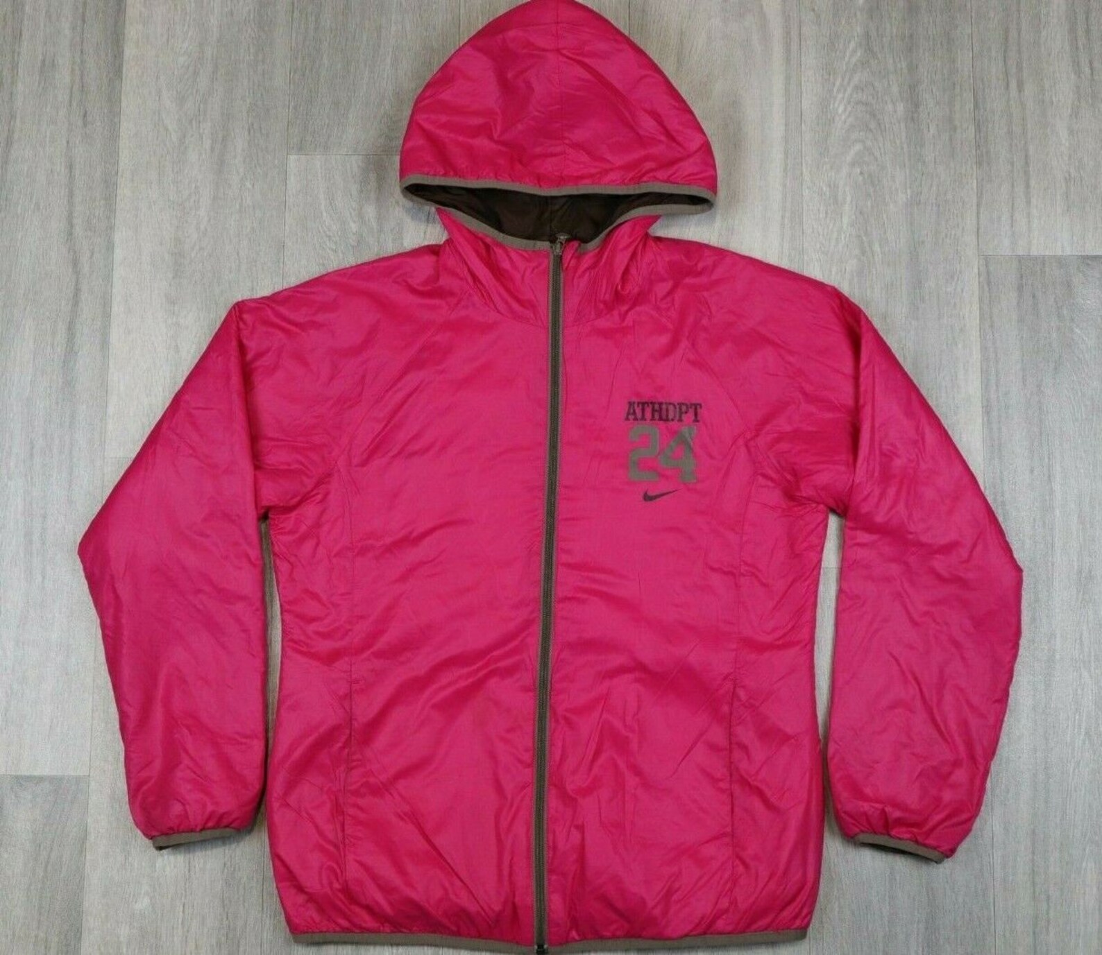 Womens Vintage Nike THE ATHLETIC DEPT Pink Tracksuit Jacket Etsy
