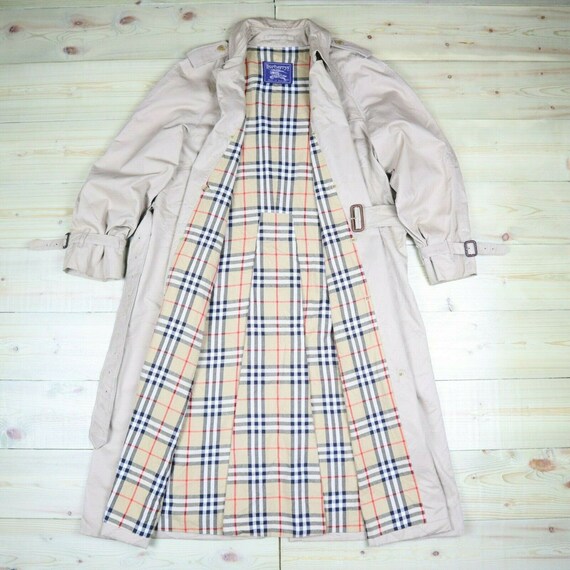 Burberry Trench Coat Beige Nova Check Vintage Mac