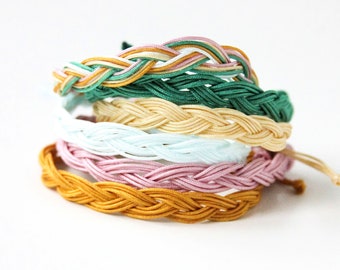 Boho Messy Braid String Bracelet | Boho Collection | Summer Jewelry | Adjustable Preppy Friendship Bracelets | Party Favor | Camping Lover