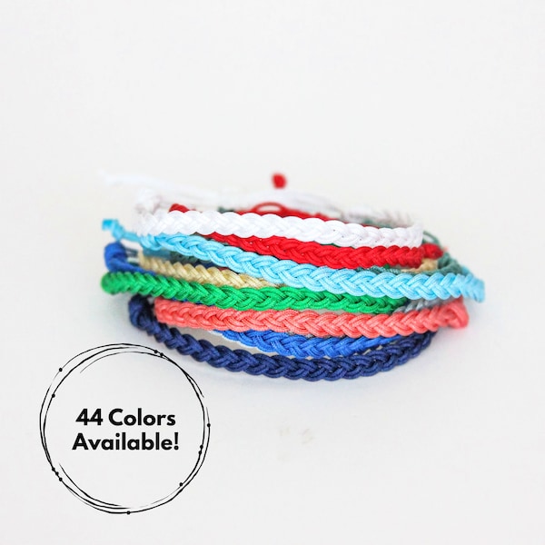 MINI Skinny Braided String Bracelet | Basics Collection | Stackable Jewelry | Adjustable Layering Friendship Bracelets | Mix & Match