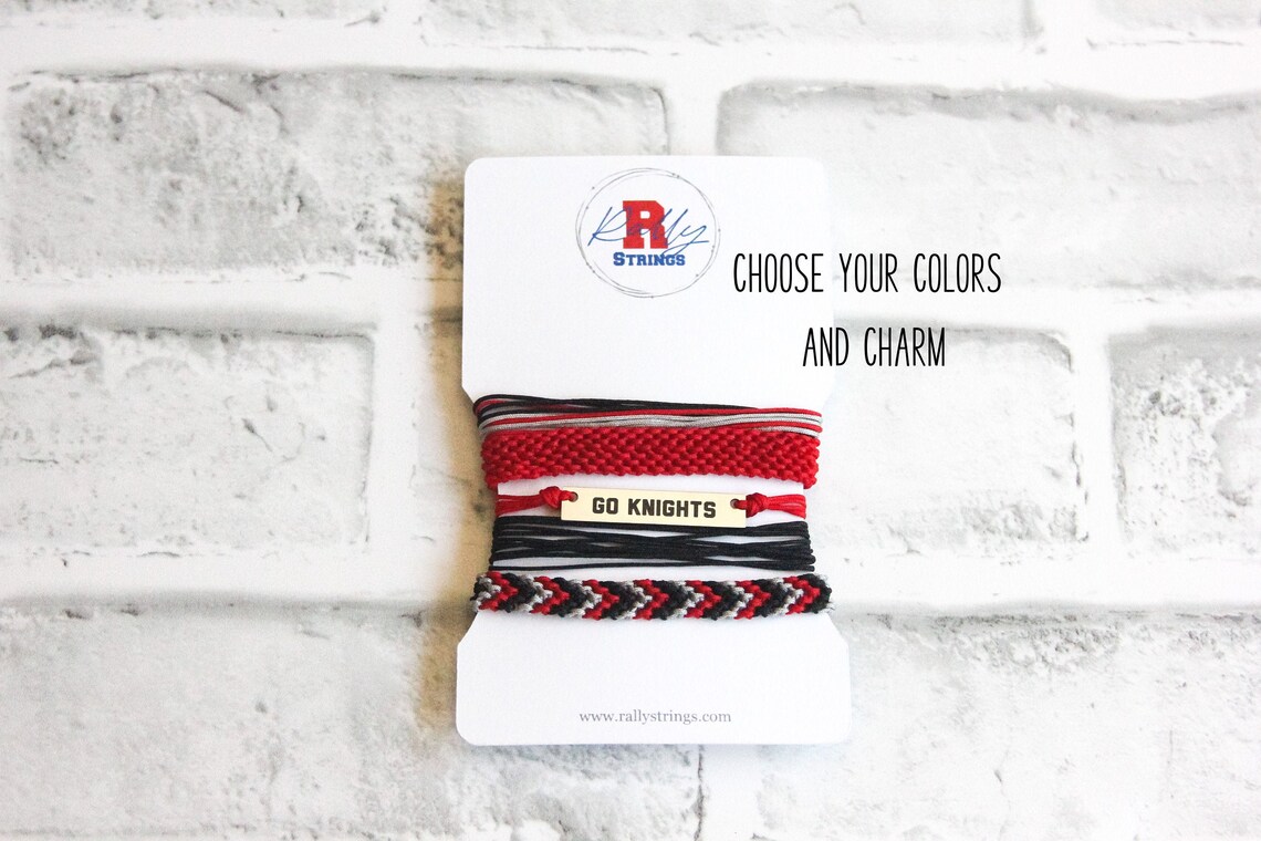 Custom Color String Bracelet Set PACK OF 10 Knotted and Etsy