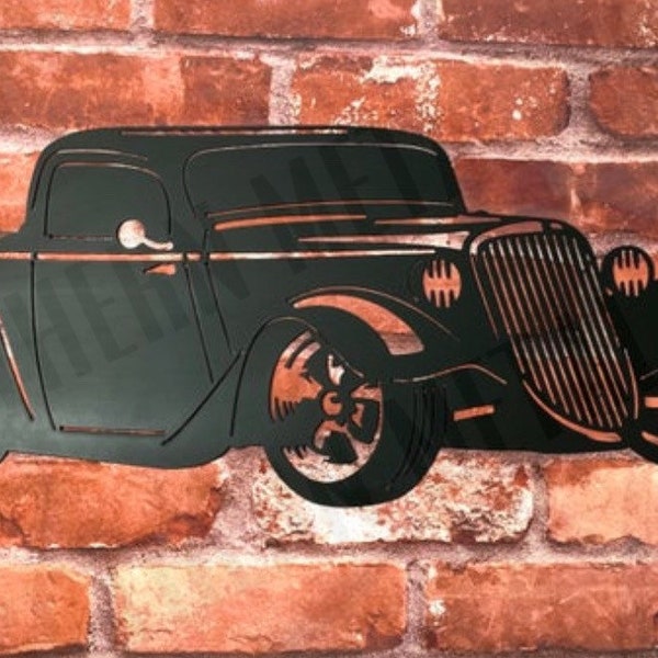 Metal Car Wall Art Etsy