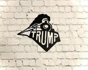 New 24" x 15" President Trump Campaign Sign yard Stake Metal Steel Wall Art 