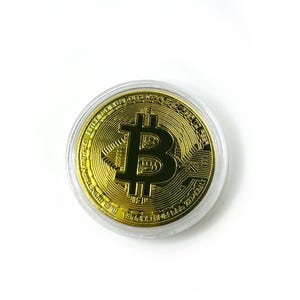 Bitcoin | Gold coin | Cryptocurrency Collectable | Bitcoin Art | BTC Souvenir | Bitcoin Decoration | Crypto Gift | Bitcoin Token