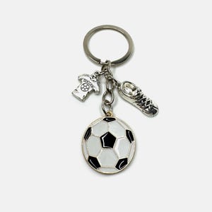 Soccer Metal Keychain | Football Soccer Keychain | Soccer Ball Keychain | Soccer Bag Charm | Soccer | Gift For Soccer Lovers | Sport Gift