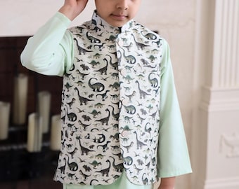 Dino Koti väst Baby Kids; Ramadan, Eid, Kurta Pyjama, Shalwar Kameez, Thobe; Pakistan & Indiska, Bröllop, Shaadi, Holi, Diwali