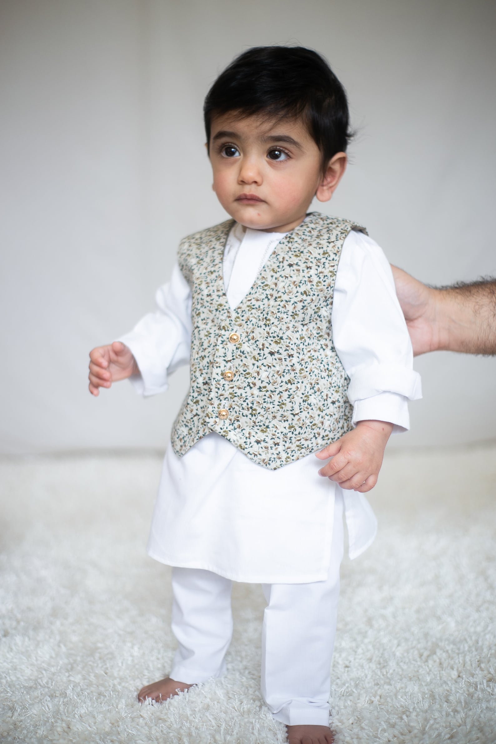 Summer Flower Baby and Kids Kurta and Koti Set Boy Desi Etsy