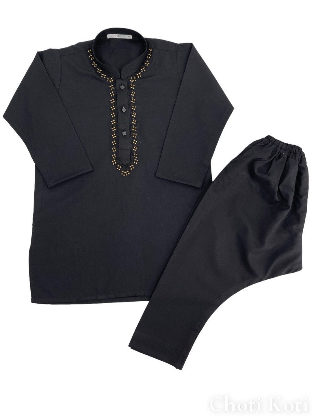 Black kameez design boy 2025