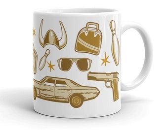 The Big Lebowski Mug, The Dude Coffee Mug, Big Lebowski, Jeff Bridges, John Goodman
