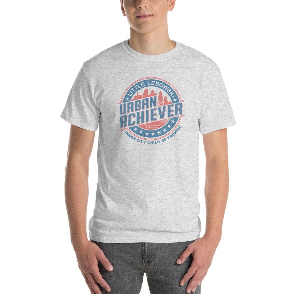 The Big Lebowski T-shirt, Little Lebowski Urban Achiever T-shirt, Coen Brothers, Jeff Bridges, John Goodman, Steve Buscemi