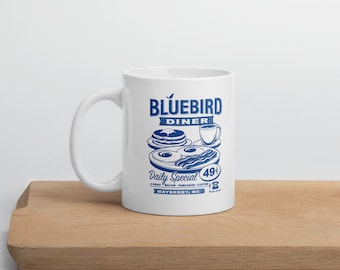 The Andy Griffith Show, Bluebird Diner Mug. Andy Griffith. Mayberry Coffee Mug. Vintage TV mug, Classic TV Mug