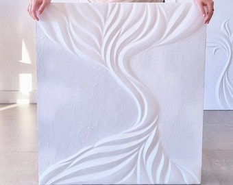 Tree Of Life By Noga Falk. Symbolizes Harmony & Rebirth. Minimalist Bas Relief. Unique Handmade Gift For Her. Modern Home Decor.