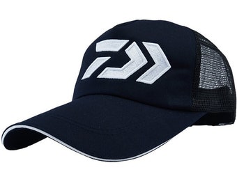 Daiwa Fishing Cap Navy Blue Breathable Mesh Hat