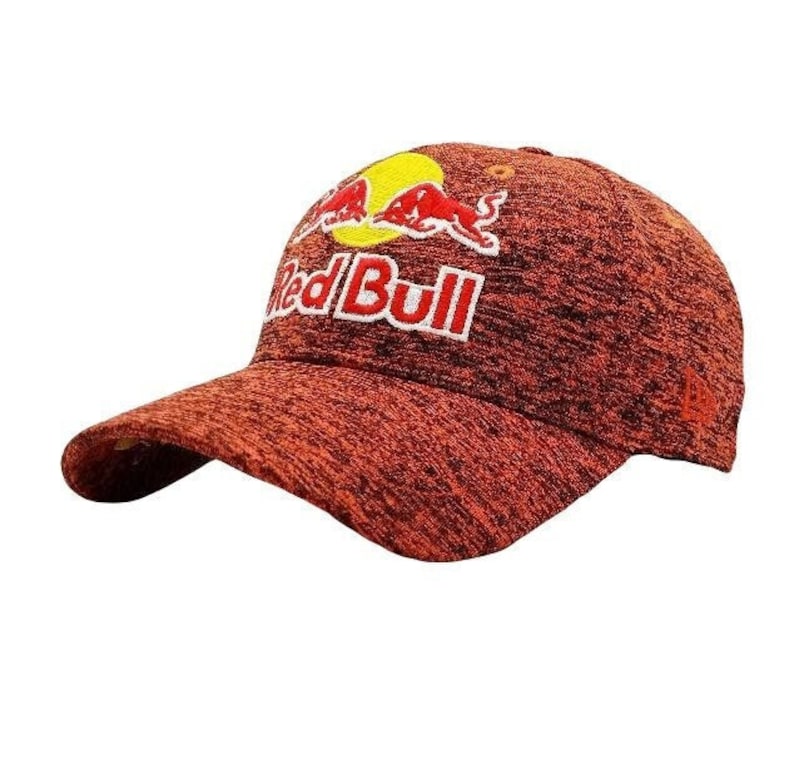 Fire Orange Red Bull Cap image 1