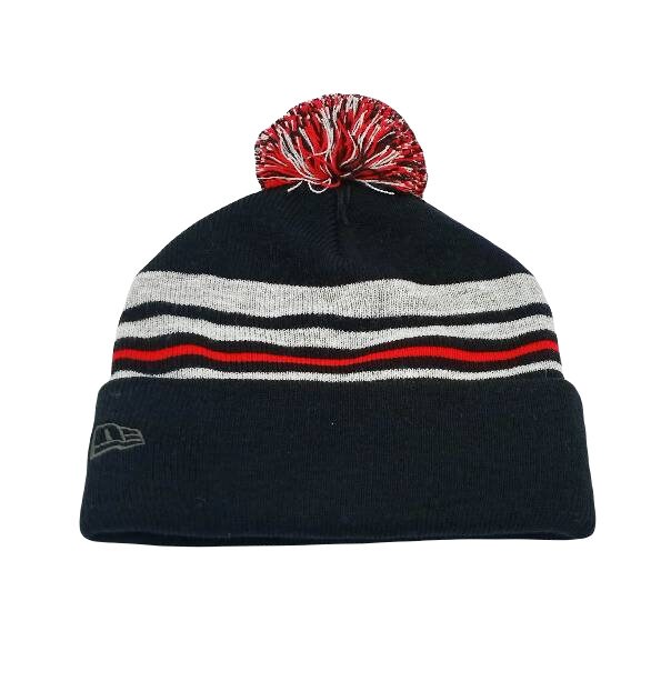 Pompom Red Bull Beanie Gray Black Red 