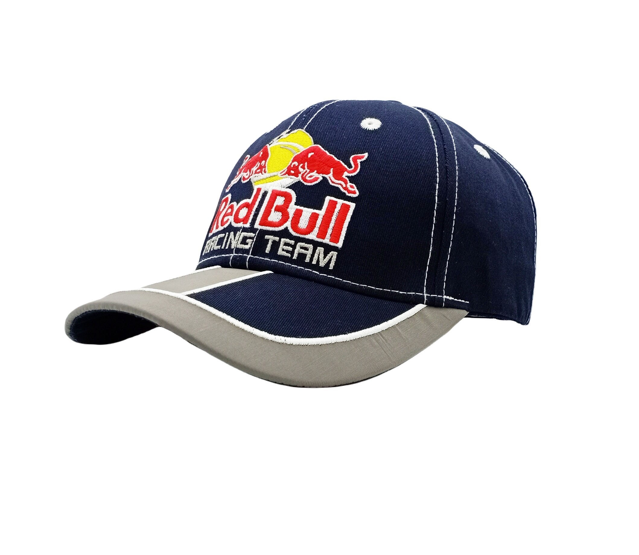 Blue Red Bull Cap Adjustable Racing Hat 