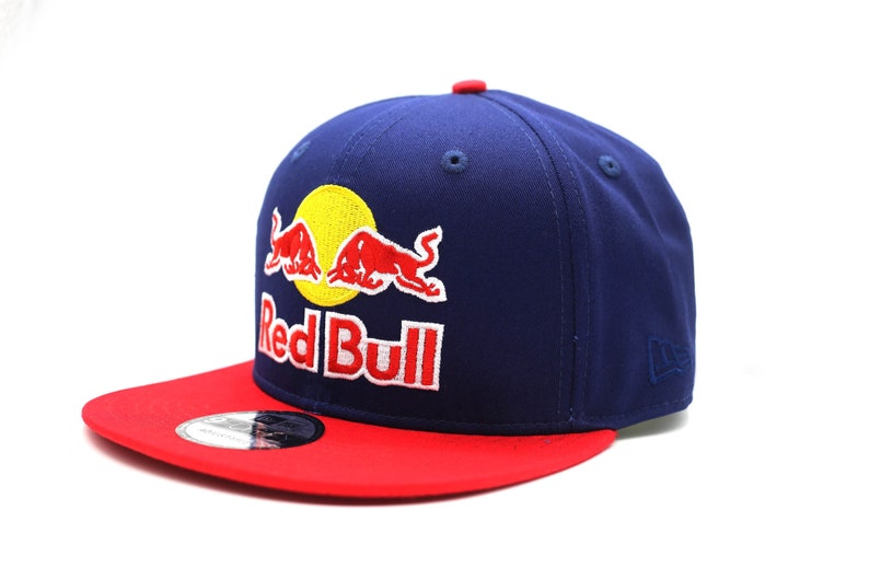 Flat Brim Hip Hop Red Bull Cap Adjustable Snapback Hat image 1