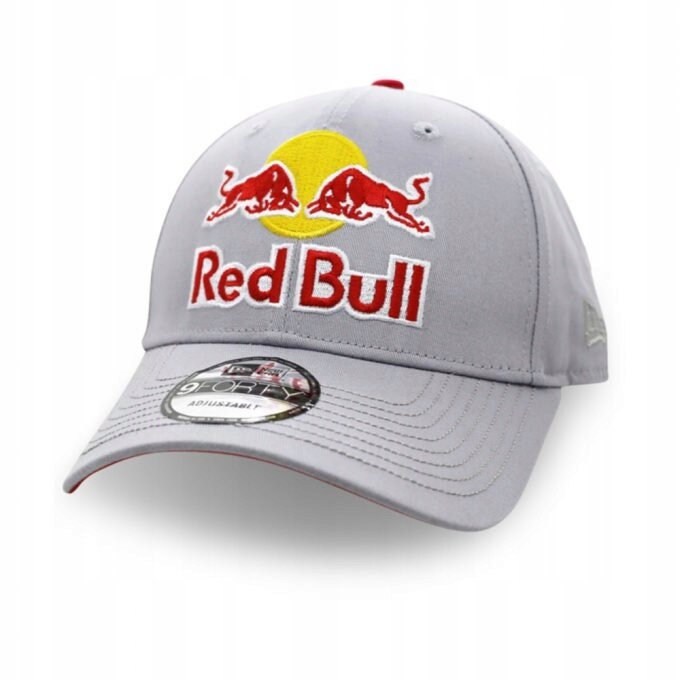 Grey Red Bull Cap Adjustable Snapback 